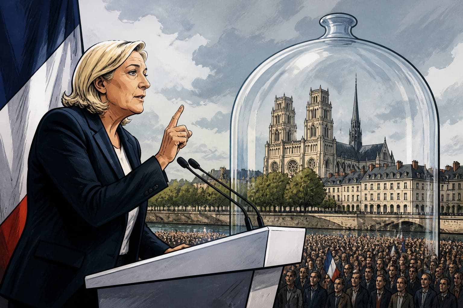 Congrès du RN à Orléans : Marine Le Pen teste sa stature présidentielle sous haute tension