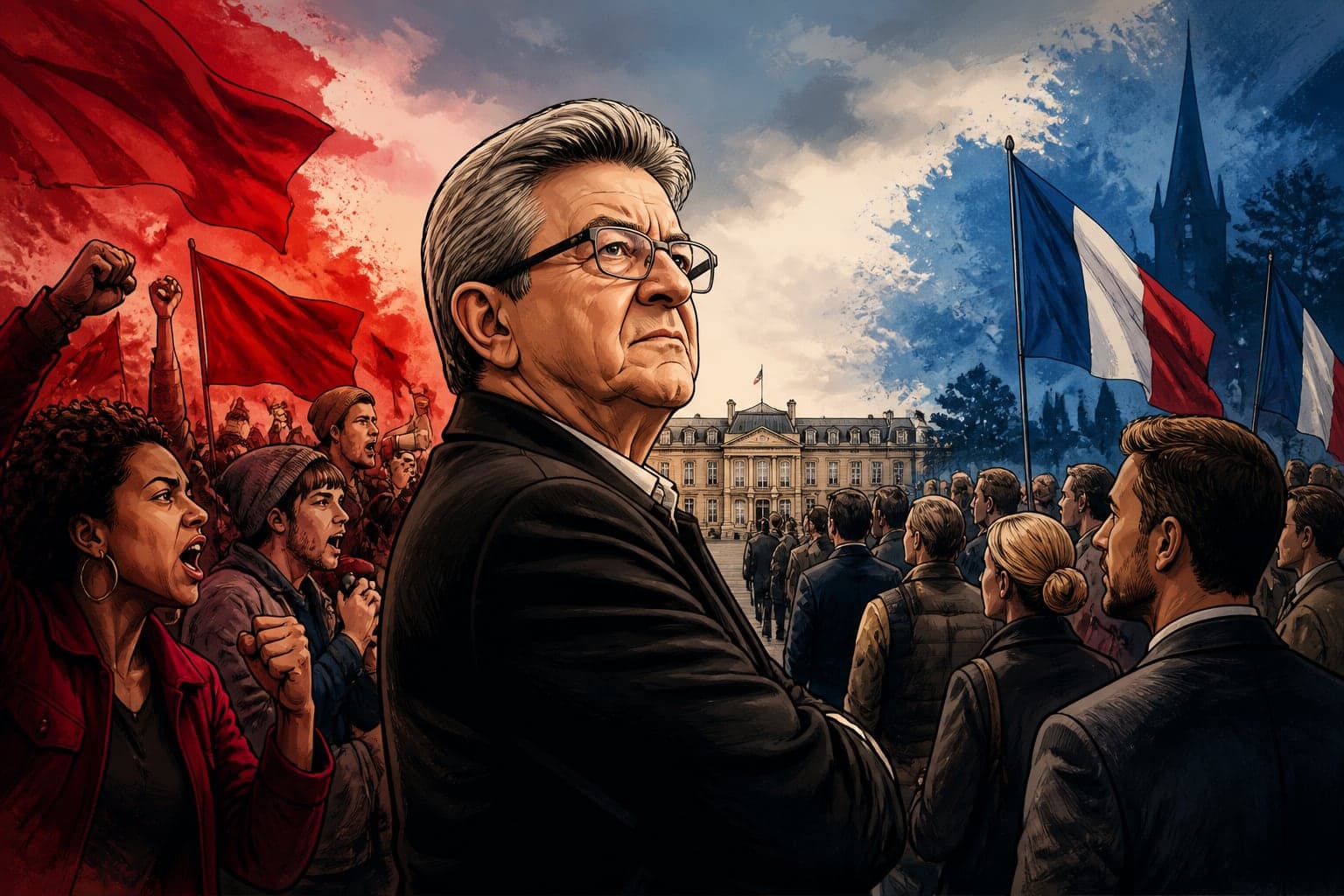 Mélenchon et réseaux conservateurs préparent leurs bases pour 2027