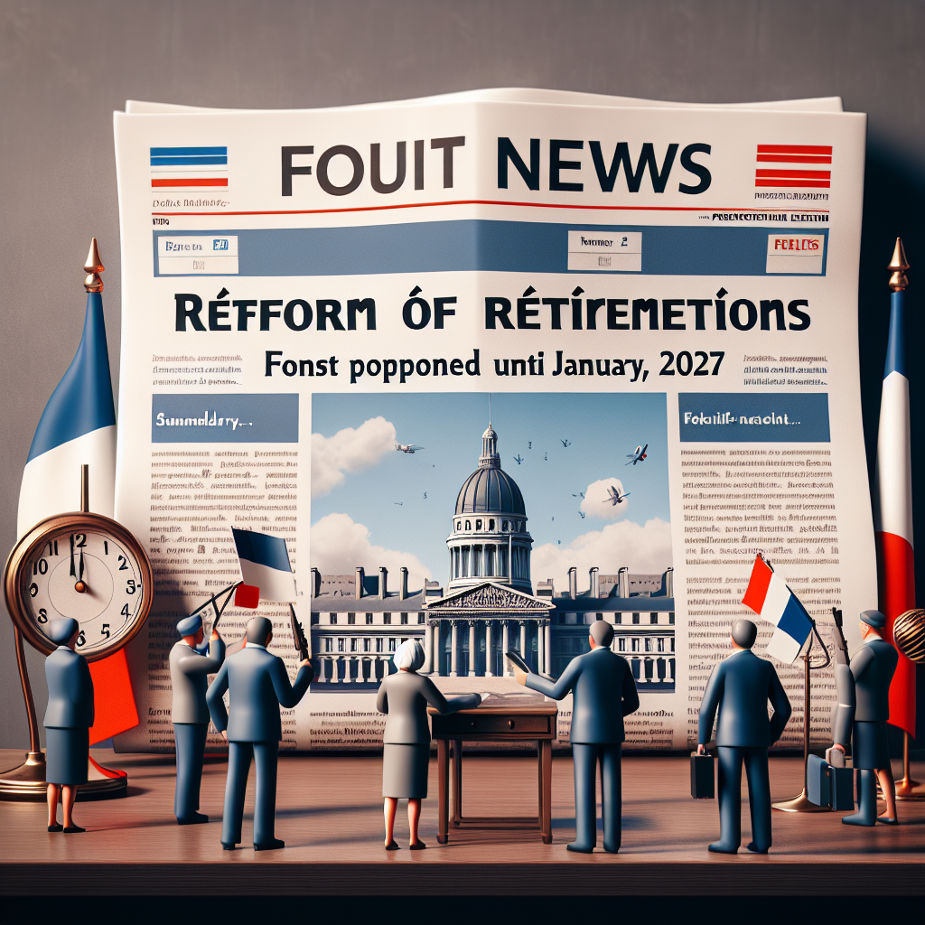 Sébastien Lecornu reporte la réforme des retraites à 2028