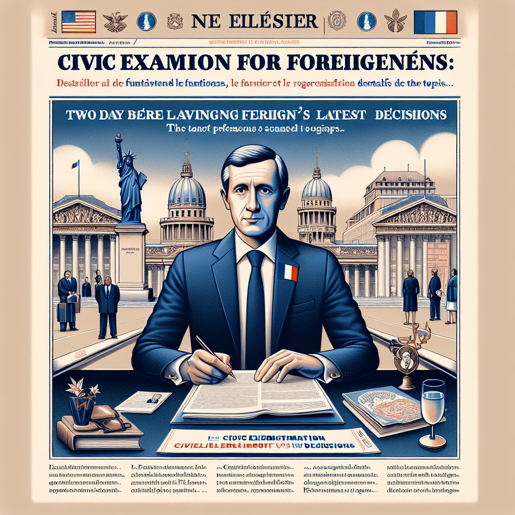 Examen civique pour étrangers : les dernières décisions de Retailleau