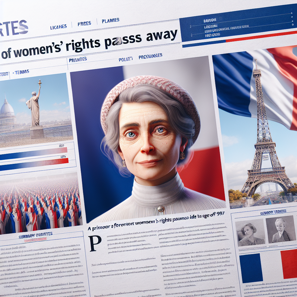 Monique Pelletier : une pionnière des droits des femmes nous quitte