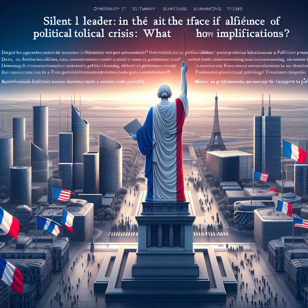 Macron silencieux face à la crise politique : quelles implications ?