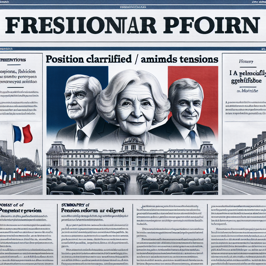 Réforme des retraites : Macron clarifie sa position face aux tensions